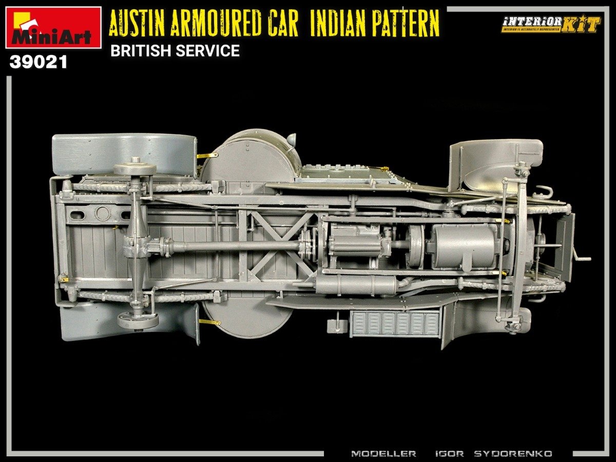 Miniart 39021 AUSTIN ARMOURED CAR INDIAN PATTERN. BRITISH SERVICE. INTERIOR KIT 1/35 – Bild 20