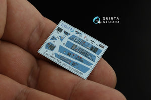 Quinta Studio QD48234 Su-35S 3D-Printed &amp;amp; coloured Interior on decal paper (KittyHawk) 1/48 – zdjęcie 6