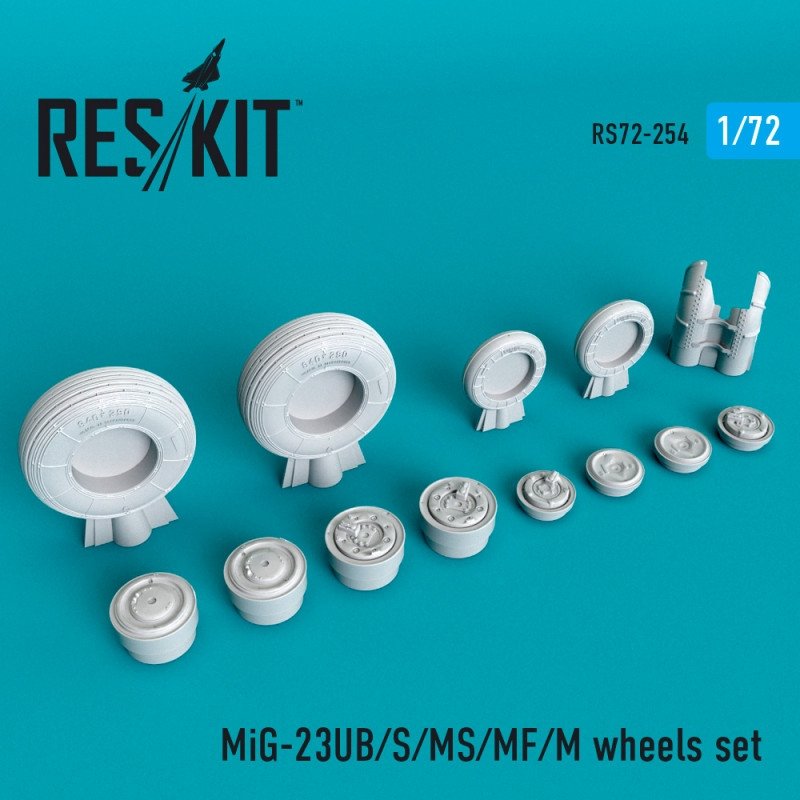 RESKIT RS72-0254 MiG-23 (UB/S/MS/MF/M) wheels set 1/72