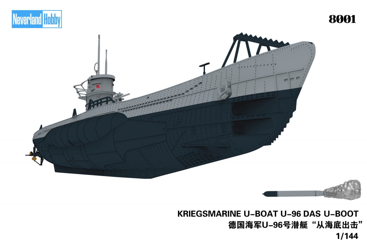 Neverland Hobby 8001 KRIEGSMARINE U-BOAT U-96 DAS U-BOOT 1/144 – Bild 6