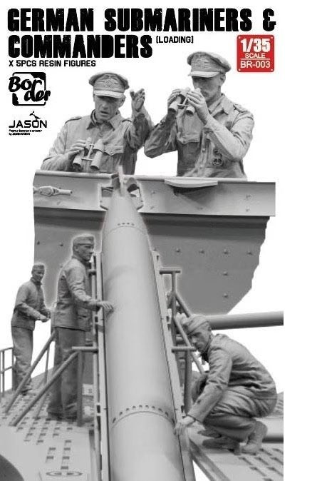 Border Model BR-003 German Submarines &amp; Commanders (Loading) resin figures 5 Pcs. 1/35