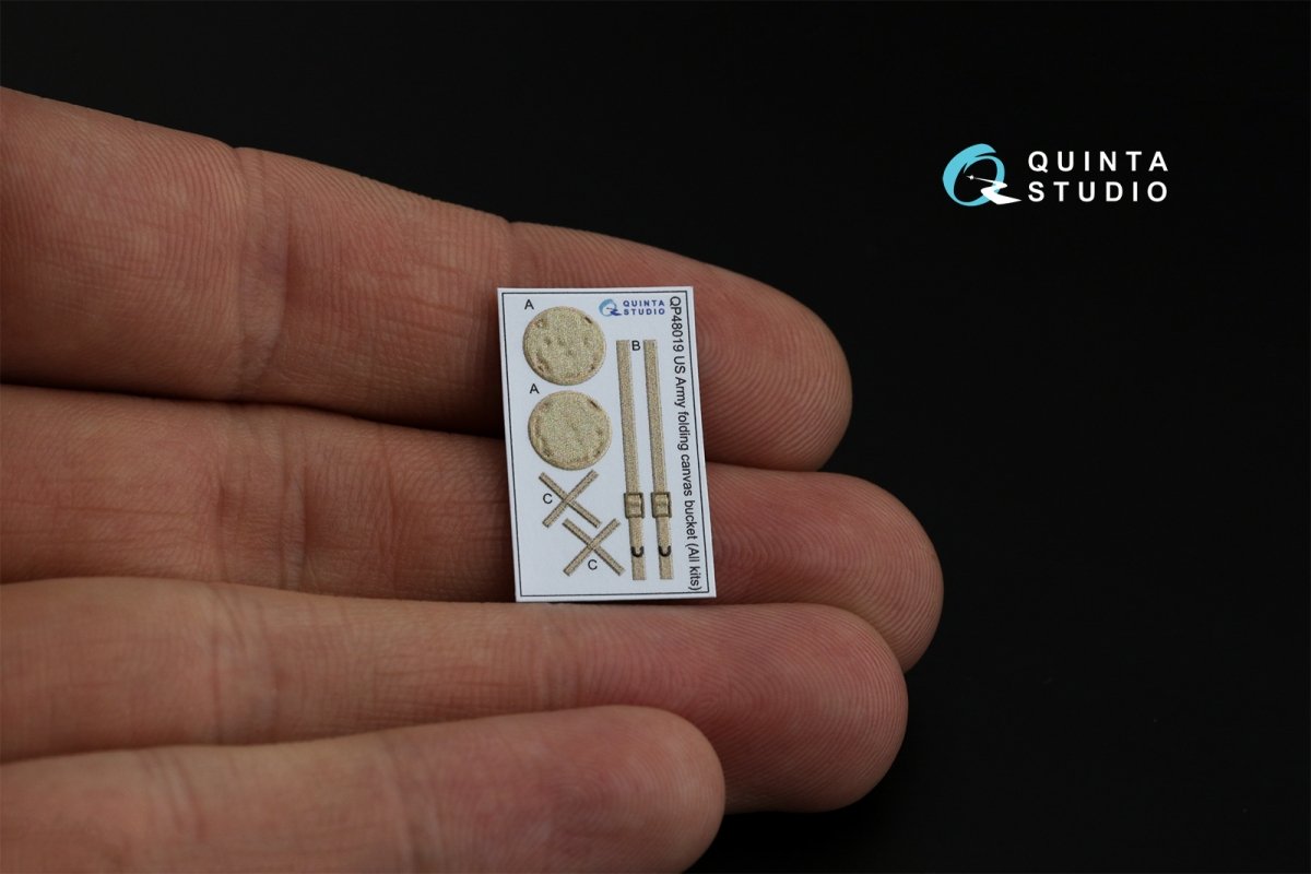 Quinta Studio QP48019 Seau pliable en toile de l&amp;#39;armée américaine (Tous les kits) 1/48 – image 3