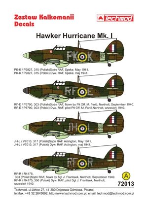 Techmod 72013 - Hawker Hurricane Mk I 1/72 – image 2
