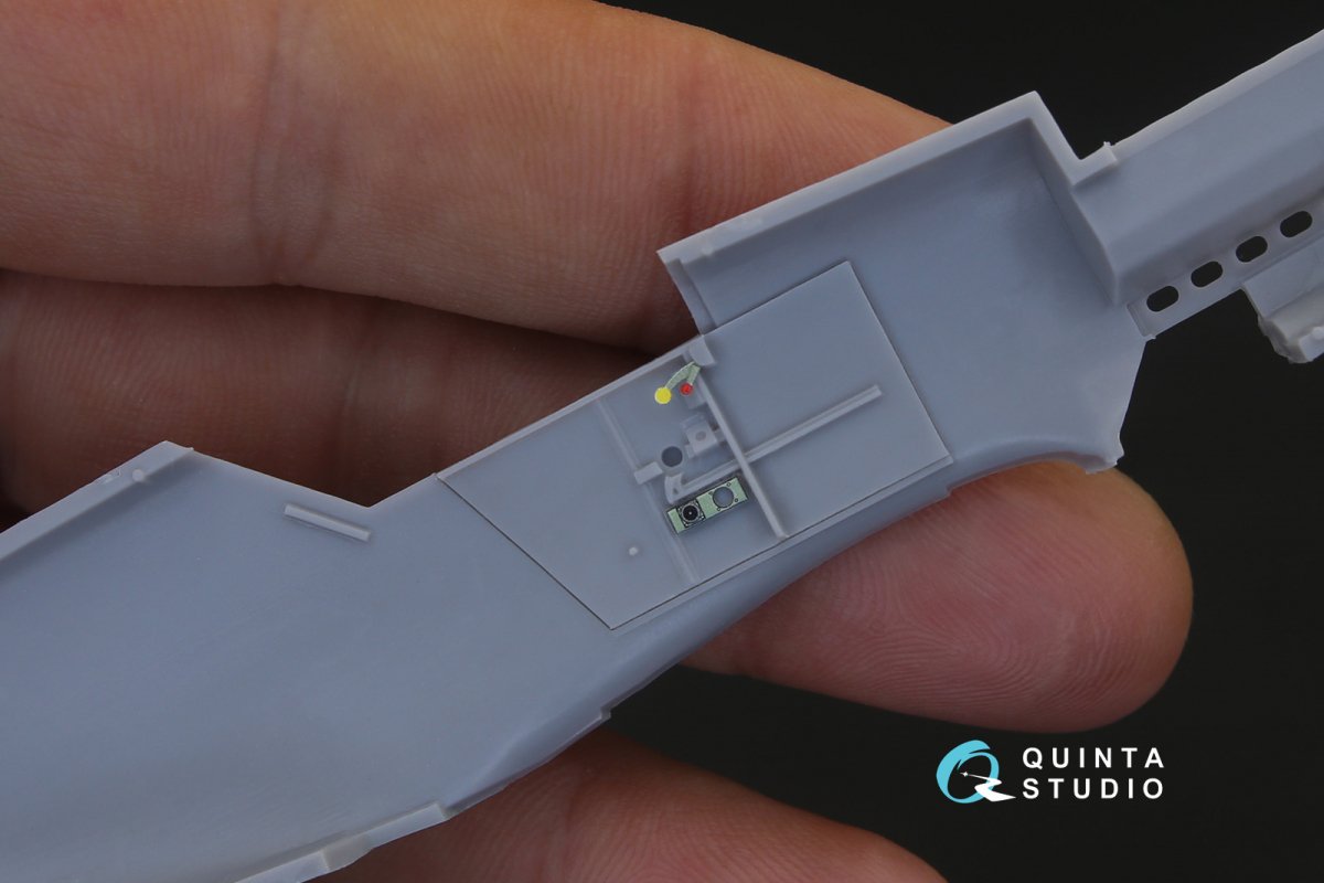 Intérieur imprimé en 3D et coloré sur papier décalcomanie Quinta Studio QD48105 Bf 109C/D (pour kit Modelsvit) 1/48 – image 6