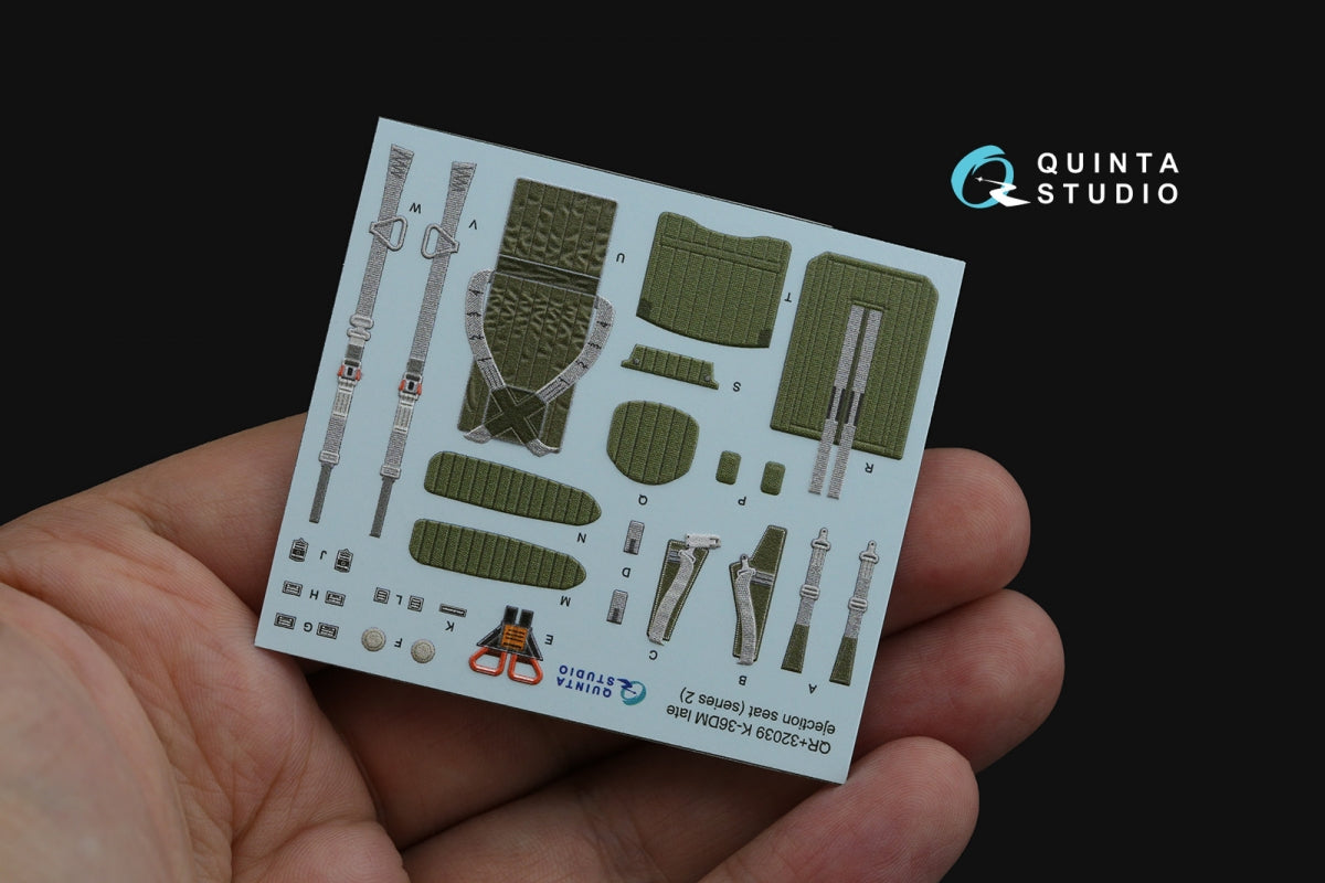 Quinta Studio QR+32039 K-36DM Series2 (late) ejection seat (for MiG-29, MiG-31, Su-27, Su-33, Su-34 aircraft since 2008) (All kits) 1/32 – Bild 4