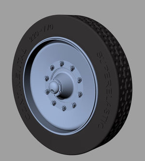 Panzer Art RE35-695 Sd.Kfz 8 solid rubber wheels 1/35 – image 2