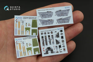 Quinta Studio QD48115 Mirage 2000B 3D-Printed &amp;amp; coloured Interior on decal paper (for Kinetic kit) 1/48 – immagine 2