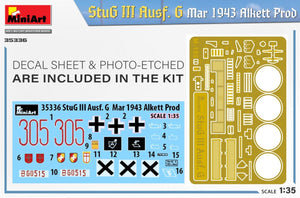 Mini Art 35336 StuG III Ausf. G mars 1943 Alkett Prod 1/35 – image 2