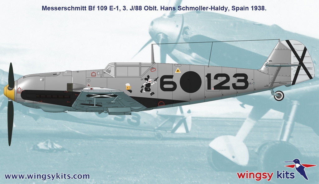 Wingsy Kits D5-09 MESSERSCHMITT Bf 109 E-1 and E-3 Legion Condor 1/48 – Bild 10