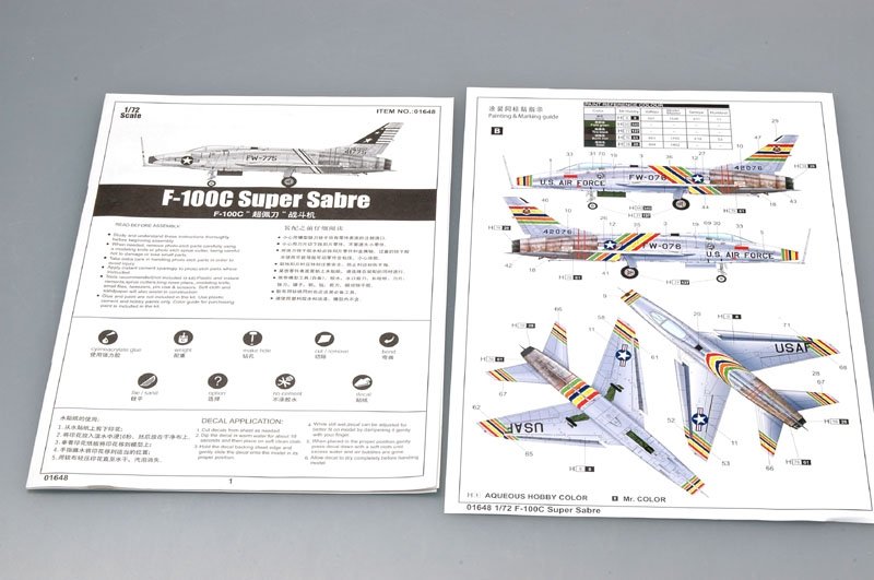 Trumpeter 01648 F-100C Super Sabre 1/72 – Bild 4