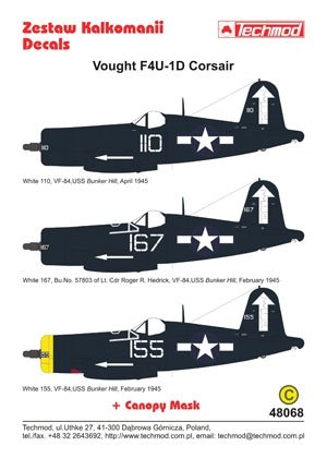 Techmod 48068 - Vought F4U-1D Corsair 1/48 – immagine 2