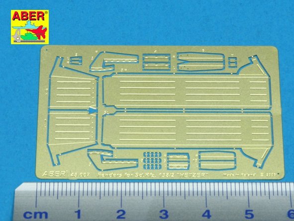 Aber 48007 Fenders for german tank destroyer Sd.Kfz. 138/2 Jagdpanzer 38(t) &amp;#39;&amp;#39;Hetzer&amp;#39;&amp;#39; 1/48 – imagen 2