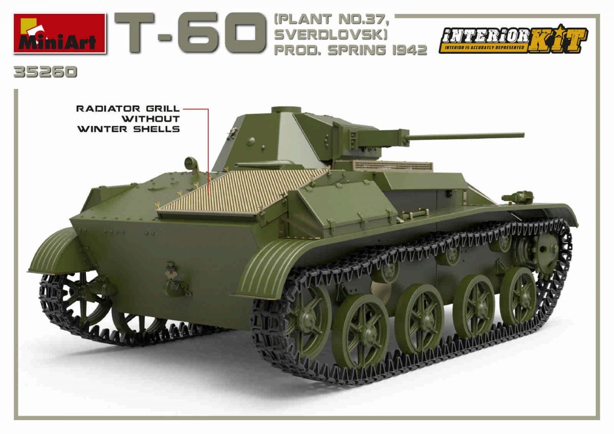 MiniArt 35260 T-60 PLANT N.37, SVERDLOVSK PROD. SPRING 1942. INTERIOR KIT 1/35 – zdjęcie 10