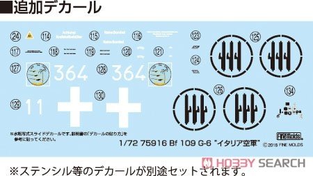 Fine Molds 75916 Bf 109 G-6 Regia Aeronautica 1/72 – zdjęcie 5