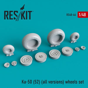 RESKIT RS48-0046 Ka-50 (52) (toutes versions) jeu de roues 1/48