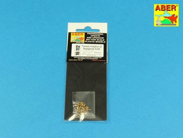 Aber 16112 Turned Hexagonal bolts (1,34x2,60mm) x 30 pcs. 1/16 – Bild 3