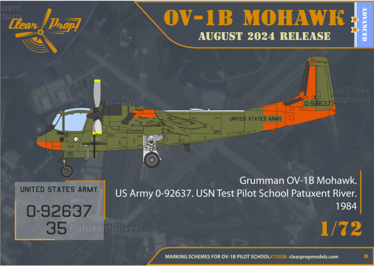 Clear Prop! CP72038 OV-1B Mohawk « École de pilotage » KIT AVANCÉ 1/72  – image 5