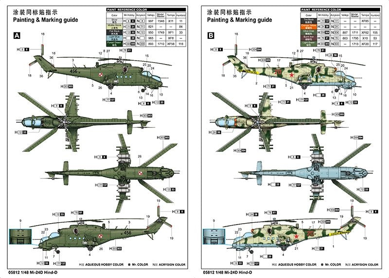 Trumpeter 05812 Mi-24D Hind-D 1/48 – zdjęcie 4