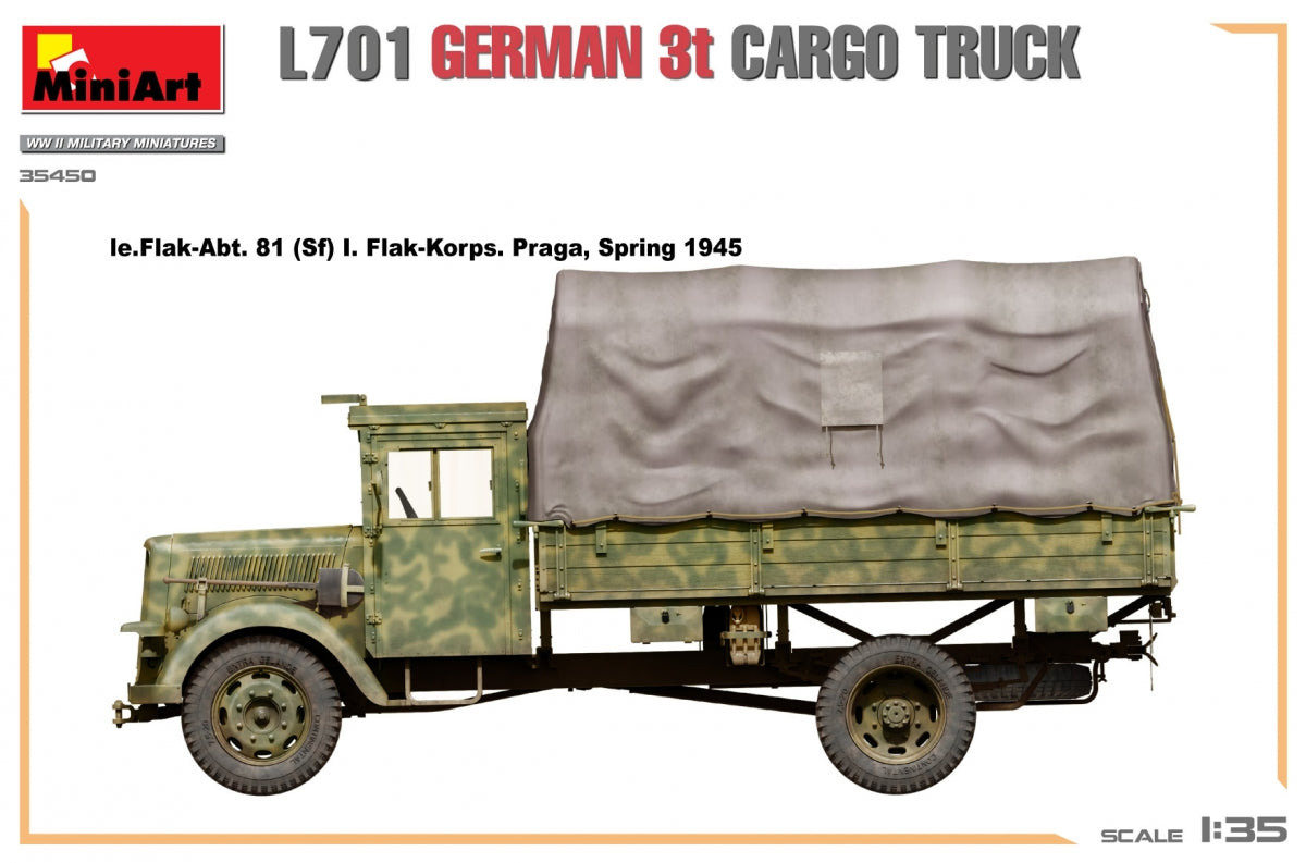 Miniart 35450 L701 GERMAN 3T CARGO TRUCK 1/35 – image 16