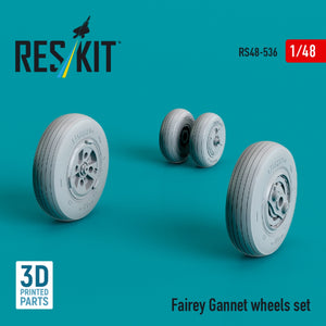 RESKIT RS48-0536 Fairey Gannet wheels set (3D Printed) 1/48 – image 3