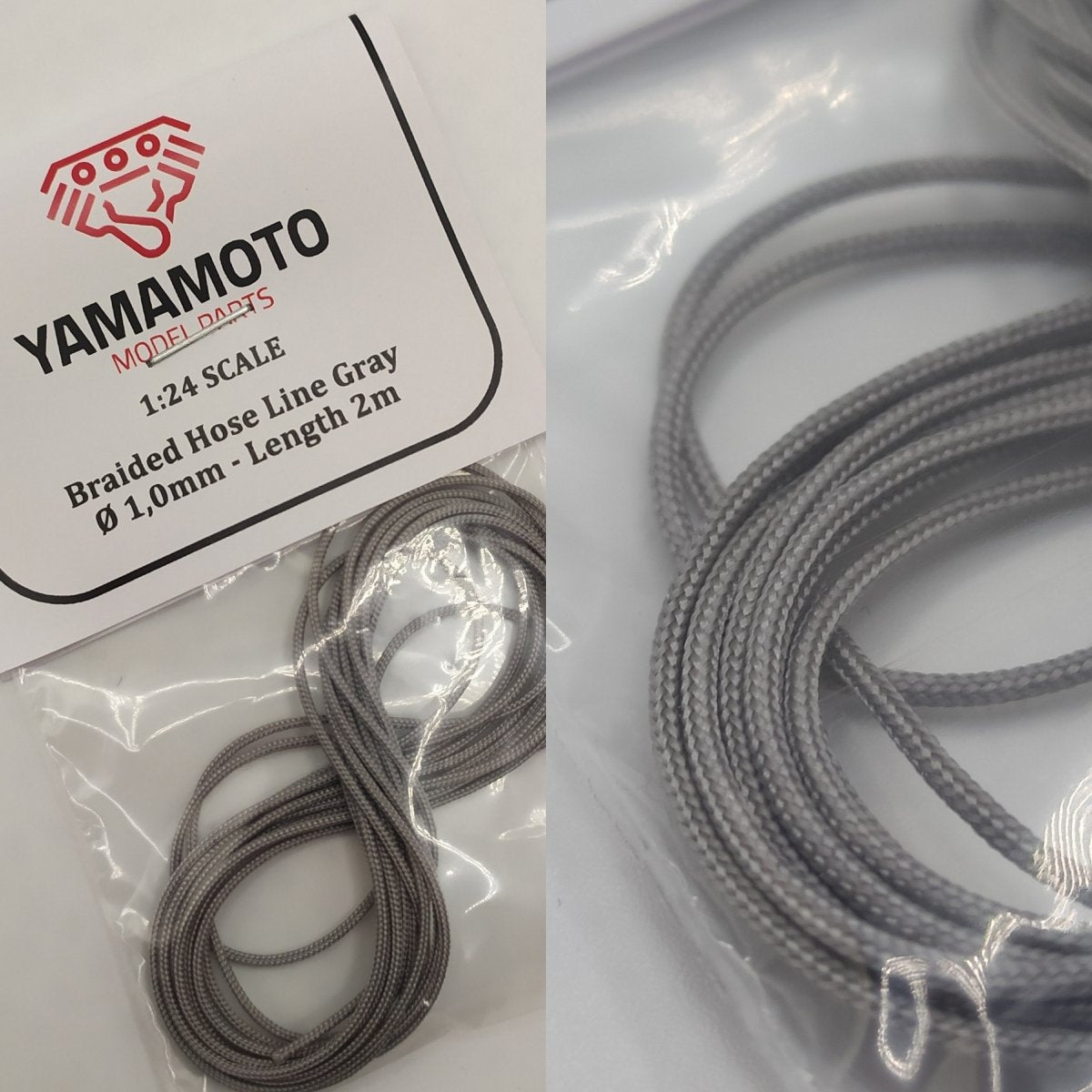 Yamamoto YMPTUN67 Braided Hose Linie Silver/Gray 1,0mm 2 m 1/24