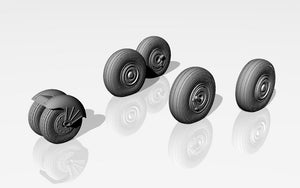 Armory Models AW48026 Mikoyan MiG-31 Foxhound wheels w/ weighted tires 1/48 – Bild 4