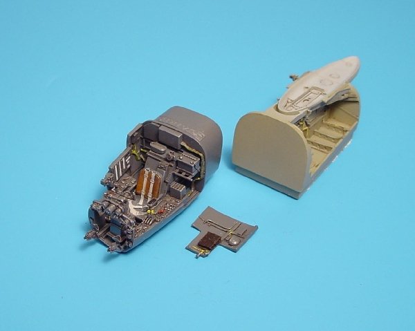 Ensemble baie de train d&amp;#39;atterrissage et cockpit Aires 4164 Ar 234B BLITZ 1/48 Hasegawa