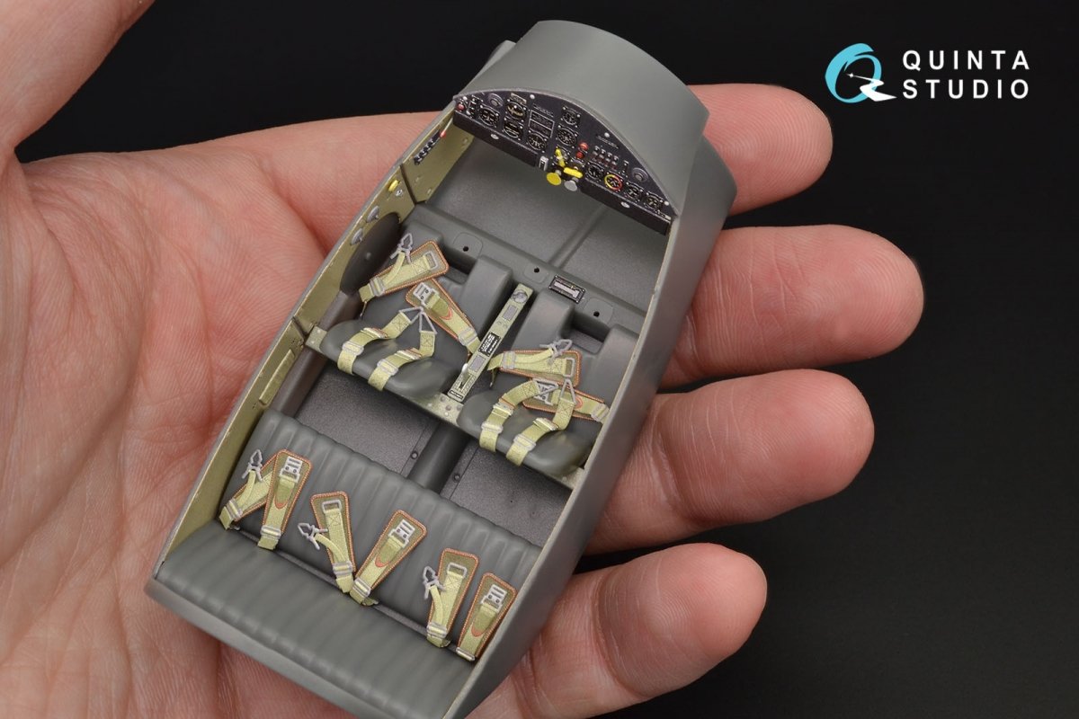 Quinta Studio QD32028 Bf 108 3D-Printed &amp;amp; coloured Interior on decal paper (for Eduard kit) 1/32 – Bild 7