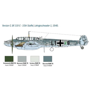 Italeri 2794 MESSERSCHMITT BF-110 C/D 1/48 – image 3