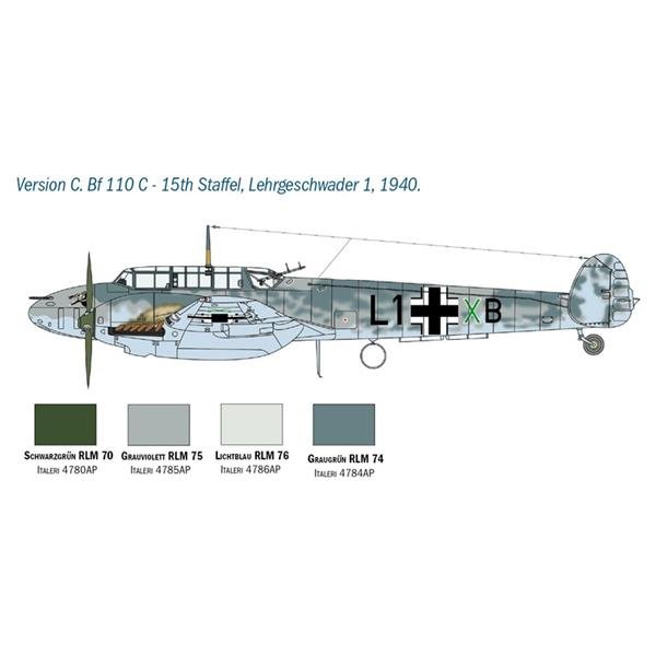 Italeri 2794 MESSERSCHMITT BF-110 C/D 1/48 – image 3