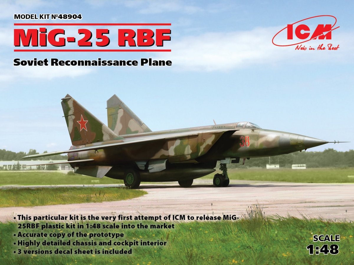 ICM 48904 MiG-25 RBF, avion de reconnaissance soviétique (1/48)