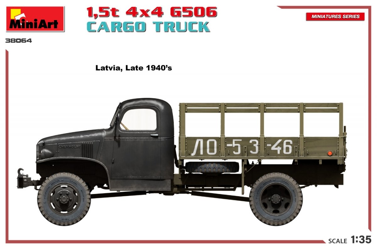 MiniArt 38064 1,5t 4×4 G506 CARGO TRUCK 1/35 – zdjęcie 7