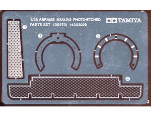Tamiya 35273 M1A1/A2 Kit de pièces photo-découpées (1/35)