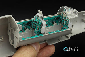 Intérieur imprimé en 3D et coloré sur papier décalcomanie Quinta Studio QDS-32121 MiG-21UM (Trumpeter) (Petite version) 1/32 – image 3