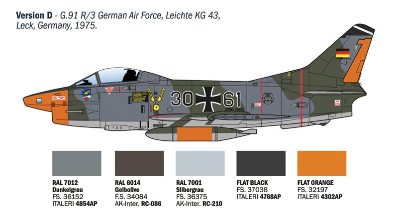 Italeri 92645 FIAT G.91 R 1/48 – image 9