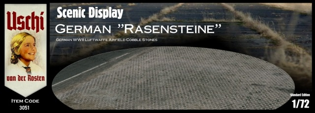 Uschi 3051 Luftwaffe allemande Rasensteine ​​​​circulaire 2xA4 1/48