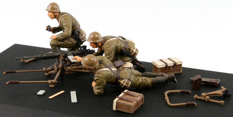 Pit-Road G39 IJA Type 92 Heavy Machine Gun with Figure 1/35 – Bild 3