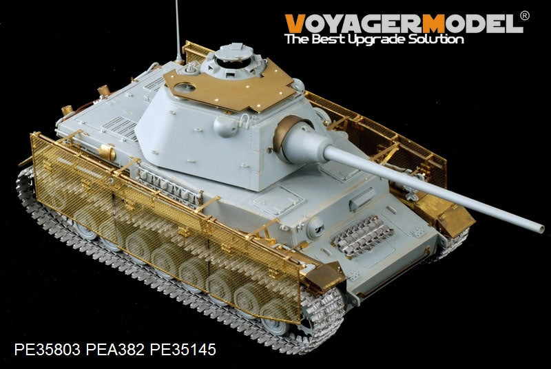 Voyager Model PE35803 WWII German Pz.Kpfw.IV Ausf.J (mit Panther F turret) For DRAGON 6824 1/35 – imagen 3