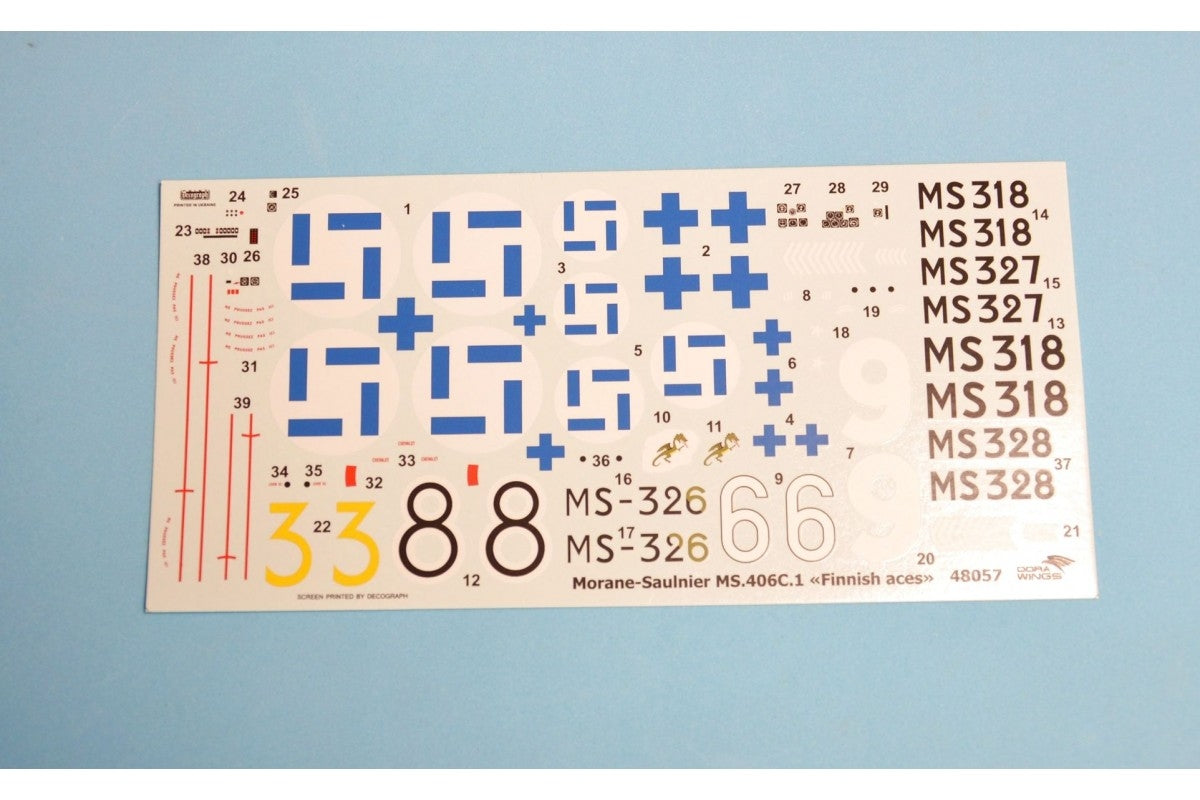 Dora Wings 48057 Morane-Saulnier MS.406.C1 - Finnish Aces 1/48 – immagine 6