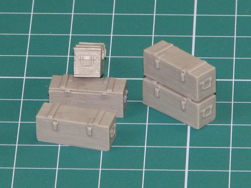 Eureka XXL E-014 Wooden Ammo Boxes for 5 cm Kw.K.39 1/35 – zdjęcie 2
