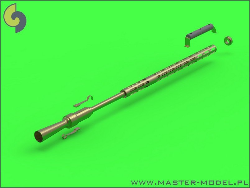 Master GM-35-009 KPV - Russian 14,5mm heavy machine gun - elongated cooling slots - used on ZPU-1/2/4 anti-aircraft systems (1pc) 1/35 – immagine 3