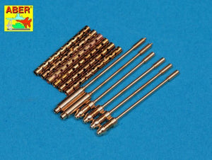 Aber A32108 Set of 6 turned US cal .50 (12,7mm) Browning M2 barrels for P-51 Mustang (1/32) – image 2