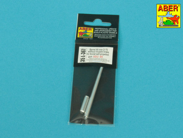 Aber 35L-367 85 mm D-70 Barrel without Muzzle Brake for Soviet Self-Propelled Gun ASU-85 1/35