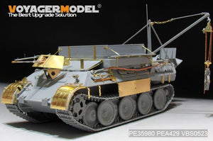 Maquette Voyager PE35980 Bergepanther Ausf.A allemand de la Seconde Guerre mondiale (type tardif, porte-outils Panther G) - Base pour TAKOM 2101 au 1/35 – image 15