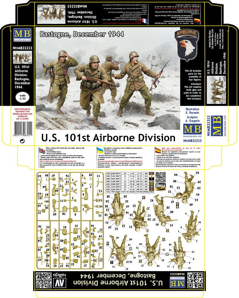 Master Box 35253 U.S. 101st Airborne Division. Bastogne, December 1944 1/35