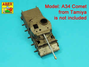 Aber 35L-332 Lufa 76,2 mm (3 cale) 17 funtowa Mk. II z hamulcem wylotowym do czołgu A34 COMET 1/35 – zdjęcie 11