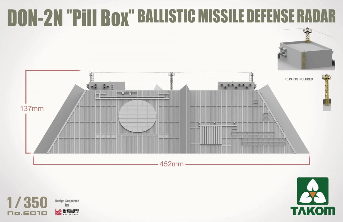 Takom 6010 DON-2N Pill box Ballistic Missile Defence Radar 1/350 – immagine 4