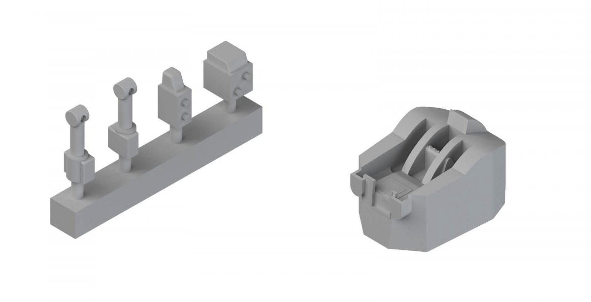 MK1 Design MS-20016 HMS HOOD MAST&amp;amp;RADAR SET 1/200 – Bild 3
