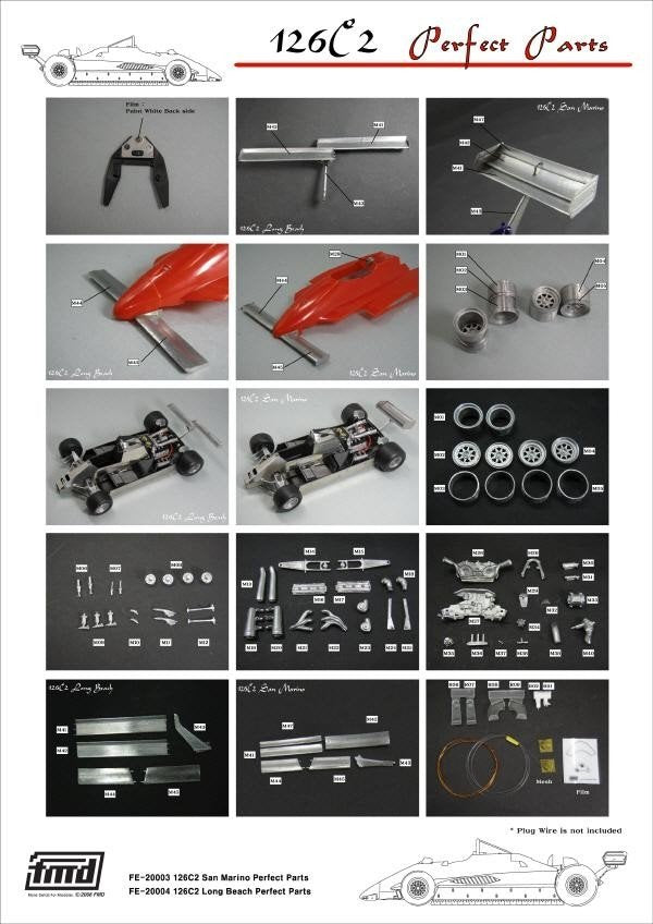 KA Models FE-20003 126C2 SAN MARINO PERFECT PARTS for Fujimi 1/20 – Bild 6