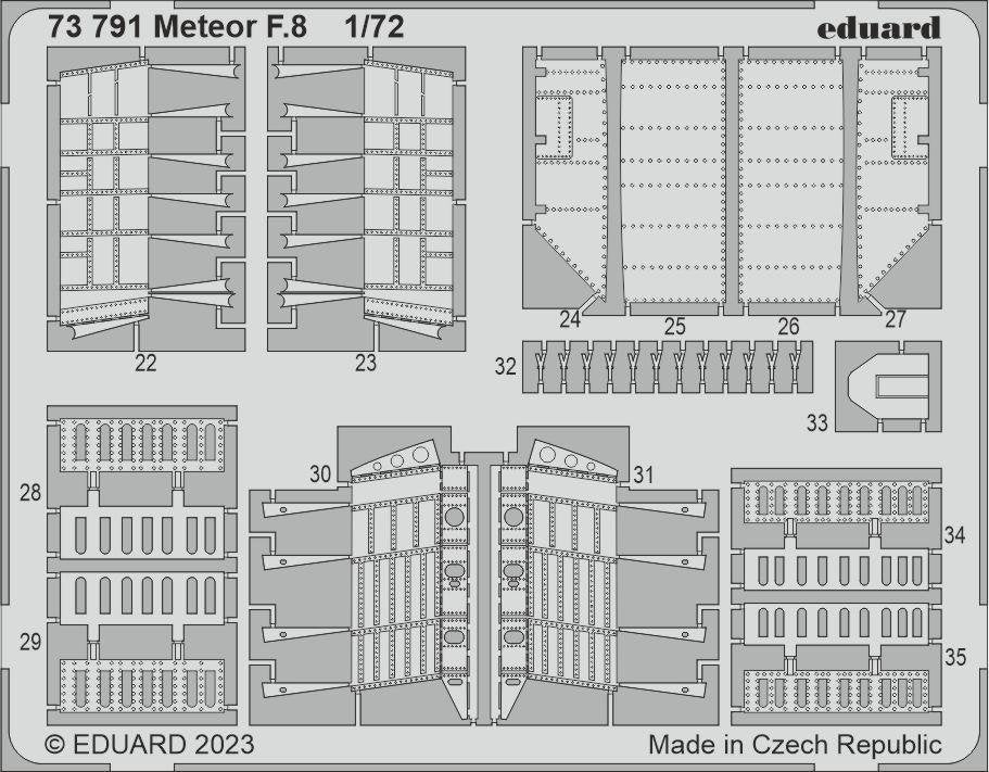 Eduard 73791 Meteor F.8 AIRFIX 1/72 – immagine 2